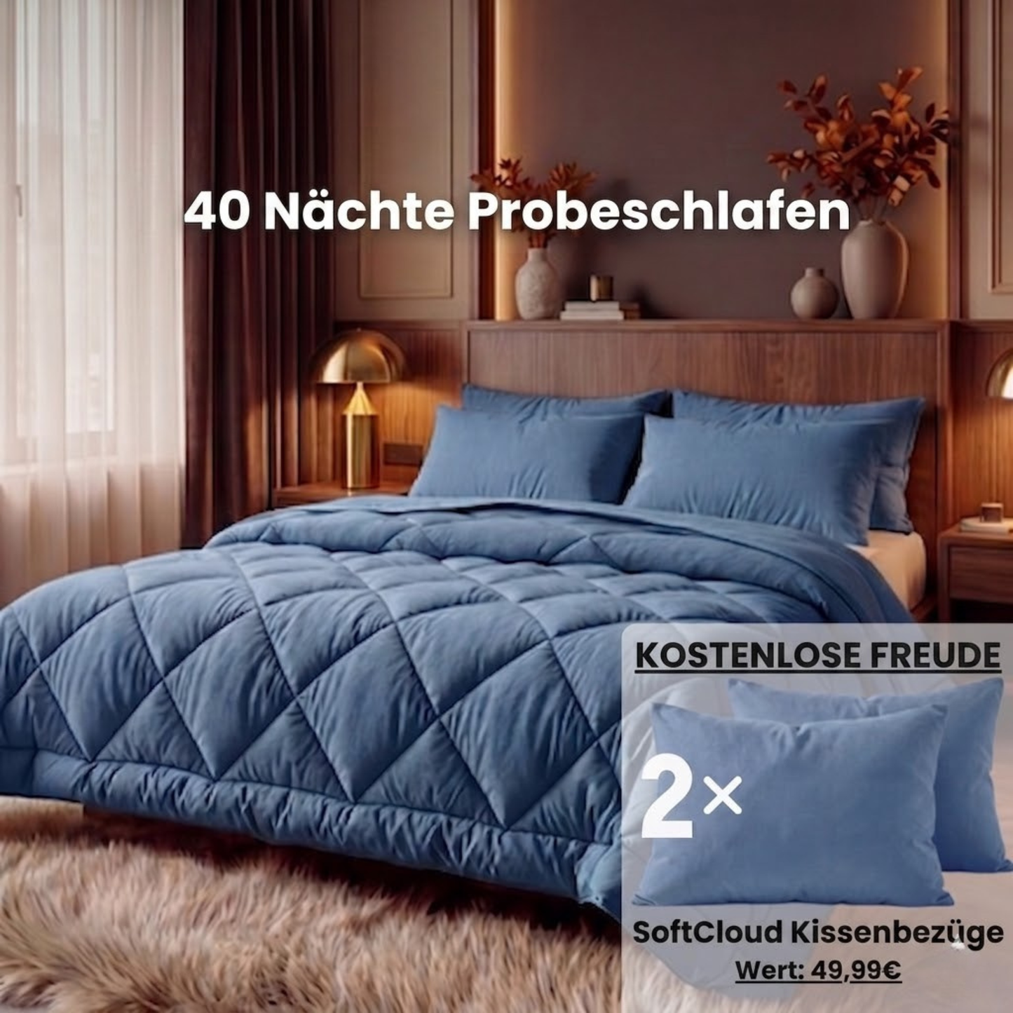 2-in-1 Bettdecke, die Bettlaken überflüssig macht