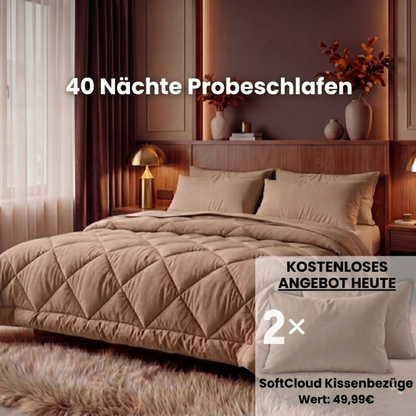 2-in-1 Bettdecke, die Bettlaken überflüssig macht