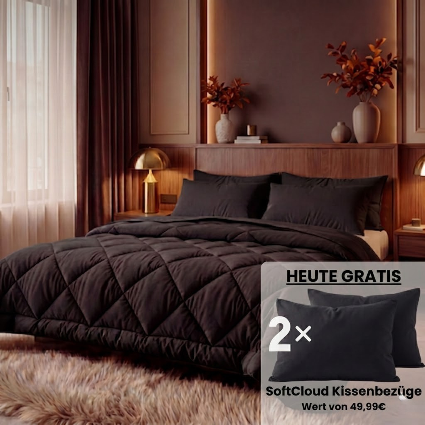 2-in-1 Bettdecke, die Bettlaken überflüssig macht