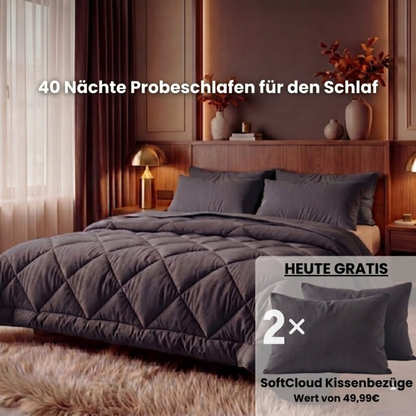2-in-1 Bettdecke, die Bettlaken überflüssig macht