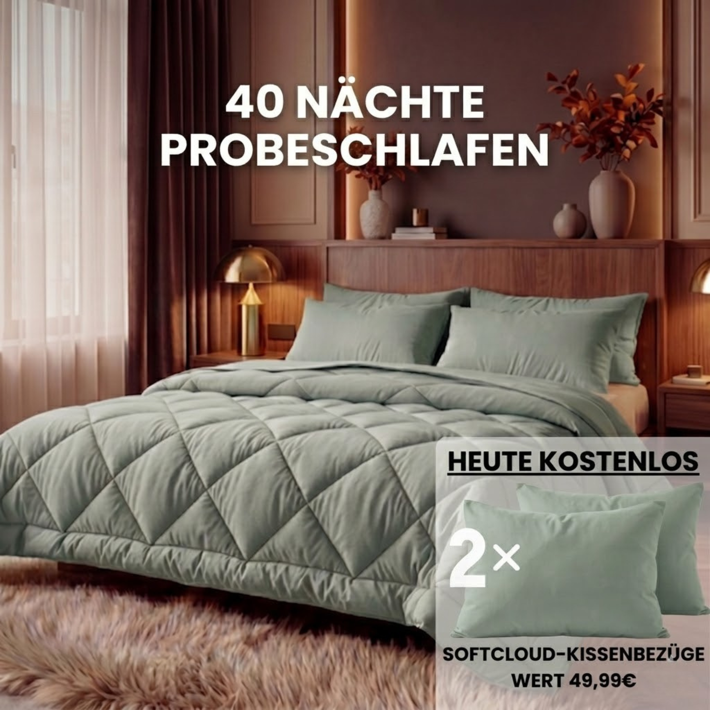 2-in-1 Bettdecke, die Bettlaken überflüssig macht