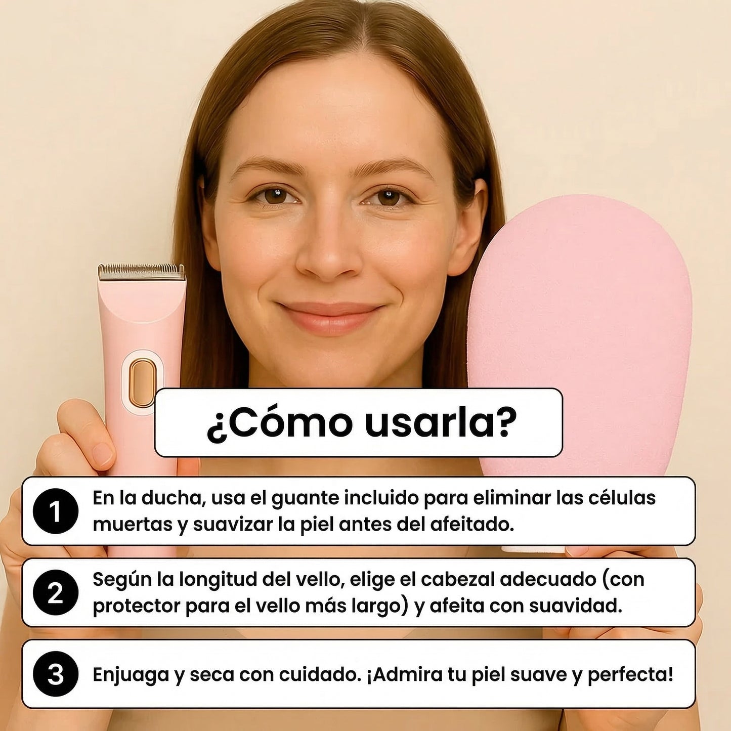 Kelya – La Maquinilla 2 en 1 para pieles sensibles